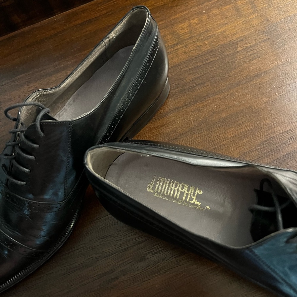 Elegant Black Leather Men's Oxfords - Picture 4 of 5